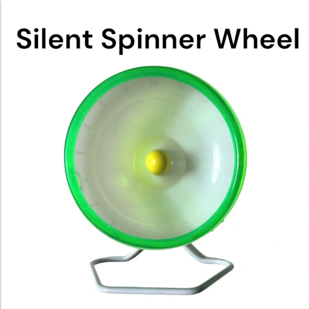 NWOT Silent Spinner Mini Green Small Animal Exercise Wheel
